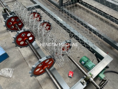 Single wire chain link fence machine